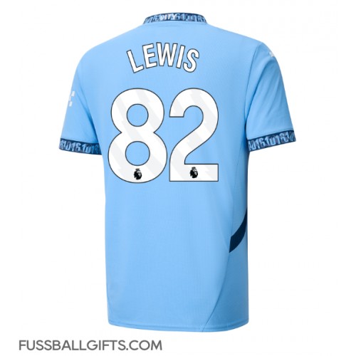 Manchester City Rico Lewis #82 Fußballbekleidung Heimtrikot 2024-25 Kurzarm